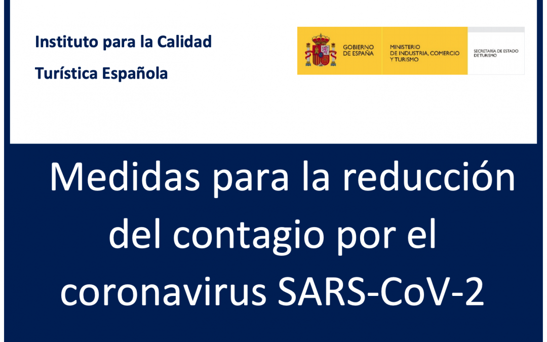Medidas para la reducción del contagio por el coronavirus SARS-CoV-2